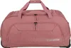 A rose-colored duffel bag with wheels and handles, shown against a white background. Anteprima dell’immagine prodotto