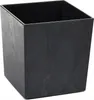 A black square planter pot with a textured surface, shown from a slightly elevated angle against a white background. Anteprima dell’immagine prodotto