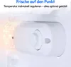Close-up of a refrigerator's internal temperature control dial and LED light. Produktbild-Vorschau