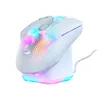 A white Roccat gaming mouse with RGB lighting is shown on its charging dock. Produktbild-Vorschau