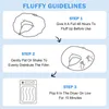 Instructions for fluffing a pillow. Produktbild-Vorschau