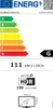An energy efficiency label for a LG television, showing its energy rating and consumption. Produktbild-Vorschau