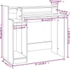 Scrivania con LED Grigio Sonoma 97x45x90 cm Materiale a Anteprima dell’immagine prodotto 6