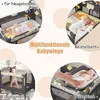 4 in 1 Kinderreisebett Klappbar, Babybett Höhenverstellbar Produktbild-Vorschau 2