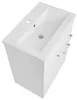 A white ceramic sink and vanity unit is shown from a high angle. Podgląd zdjęcia produktu