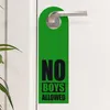 3x No boys allowed Türhänger Türanhänger Türschild Schild Produktbild-Vorschau 5
