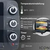 ICQN Kompakter Minibackofen 15 Liter, 1200W, 60 min-Timer, Produktbild-Vorschau 3