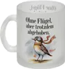 Vogel mit Fliegerbrille Abgehoben Glas Tasse Produktbild-Vorschau 2
