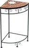 A corner plant stand with a mosaic top. Produktbild-Vorschau