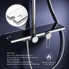 Close-up of a modern shower system with a shelf, highlighting its features. Podgląd zdjęcia produktu