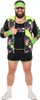 A man wearing an 80s/90s style aerobic costume. Produktbild-Vorschau