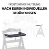 Hauck Alpha Wooden Tray -sytttuolin tarjotin, Dark Grey Náhled obrázku produktu 6