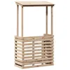 vidaXL Gartenbar mit Dach 112,5x57x195,5 cm Massivholz Produktbild-Vorschau 1
