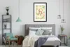 MuchoWow® MuchoWow® Gerahmtes Poster Affe - Blumen - Produktbild-Vorschau 7