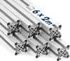 Alu Profil 6 Stück 40x40mm light 2m System-, Montage-, Produktbild-Vorschau 1