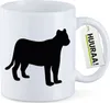 Huuraa Kaffeetasse Panther Silhouette 330ml Weiß Keramik Produktbild-Vorschau 1
