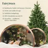 A Christmas tree with decorative elements and text describing its features. Produktbild-Vorschau