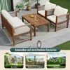 Loungeset Gartenmöbel Set 4-teilig aus Akazienholz & Produktbild-Vorschau 7