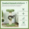 A cat is resting on a cat tree in a room. Produktbild-Vorschau