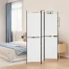 vidaXL 3-częściowy parawan biały 150x200 cm tkanina Podgląd zdjęcia produktu 2