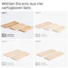 LAMO Manufaktur 3 Stück Wandregal aus Holz mit unsichtbarer Produktbild-Vorschau 2