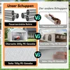 A comparison of two types of sheds, highlighting features and materials. Produktbild-Vorschau