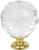 Domino Elegante Crystal Palace Möbelknopf 30mm in Gold & Produktbild-Vorschau 1