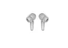A pair of gray wireless earbuds on a white background. Voir les images du produit