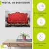 ARTland Poster Rotes Sofa Größe: 30x20 cm Produktbild-Vorschau 2