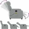 vidaXL Massagesessel Hellgrau Stoff Produktbild-Vorschau 5