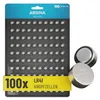 ABSINA 100x AG3 LR41 Knopfzelle 1,5V - Alkaline Knopfzellen Produktbild-Vorschau 1