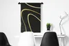 MuchoWow® Wandteppich Wandbehang Goldene Wellen auf Produktbild-Vorschau 4
