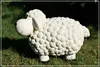 Gartenfigur Schaf Weiss Polystone detailgetreu handbemalt Produktbild-Vorschau 2