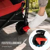SAMAX Faltbarer Bollerwagen Offroad mit Dach - Schwarz / Produktbild-Vorschau 6