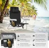 tectake® Aluminium Strandstuhl Coral klappbar, mit Produktbild-Vorschau 2