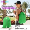EllaTex Turnbeutel 37x46 cm – Gym Sack aus 100% Baumwolle Produktbild-Vorschau 2