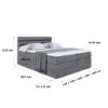 ALTDECOR Boxspringbett mit 2 Matratzen und Topper - 180x200 Produktbild-Vorschau 6