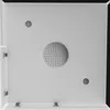 Top-down view of a shower cabin interior, showing multiple shower heads and the white walls and base. Produktbild-Vorschau