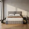 INONEFT Polsterbett Doppelbett 160x200cm mit 4 Schubladen, Produktbild-Vorschau 1