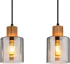 Globo Lighting Hängeleuchte Metall schwarz matt, 3x E27 Produktbild-Vorschau 3