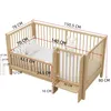 Merax babybed 140x70 cm, multifunctioneel kinderbed van Productafbeelding-voorbeeld 4