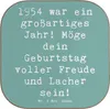 Mr. & Mrs. Panda Tischuntersetzer Spruch 1954 Geburtstag - Produktbild-Vorschau 1