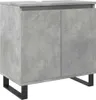 A standalone cabinet with a concrete-like finish and black legs, presented against a white background. Náhľad obrázku produktu