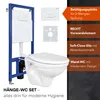 Wand Hänge WC Komplettset Vorwandelement Schallschutz WC Produktbild-Vorschau 3
