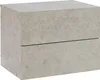 A neutral gray nightstand with two drawers. Anteprima dell’immagine prodotto
