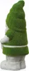 Gartenzwerg WELCOME - Gartenfigur - Magnesia - H: 38cm -  grau, grün Produktbild-Vorschau