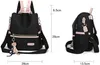 Damen Rucksack, Cityrucksack leger, Nylon Schultertasche Produktbild-Vorschau 5