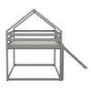 Hochbett mit Rutsche und Spielhaus-Funktion für 2 Kinder, Produktbild-Vorschau 9