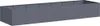 A long, rectangular planter box made of dark gray metal, viewed from a slightly elevated side angle. Anteprima dell’immagine prodotto