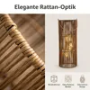 formano Solarlaterne Außen Garten Rattan-Look Laterne 3 LED Produktbild-Vorschau 4